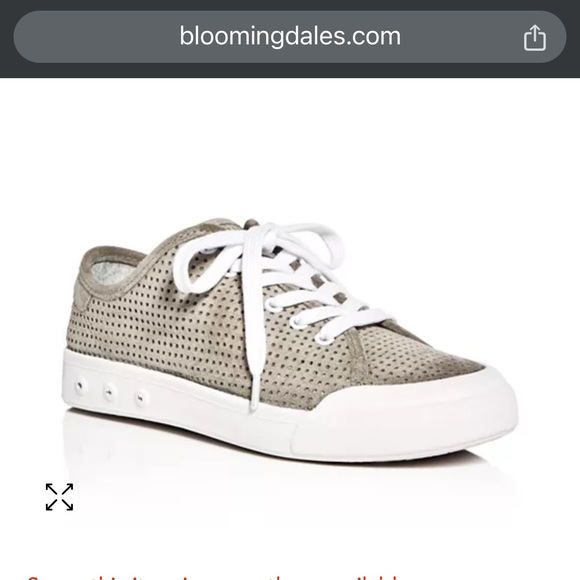 NWOT 🤩 RAG AND BONE Standard Issue Suede Perforated Sneaker *** Sz 37 euro US 7 - Picture 1 of 10